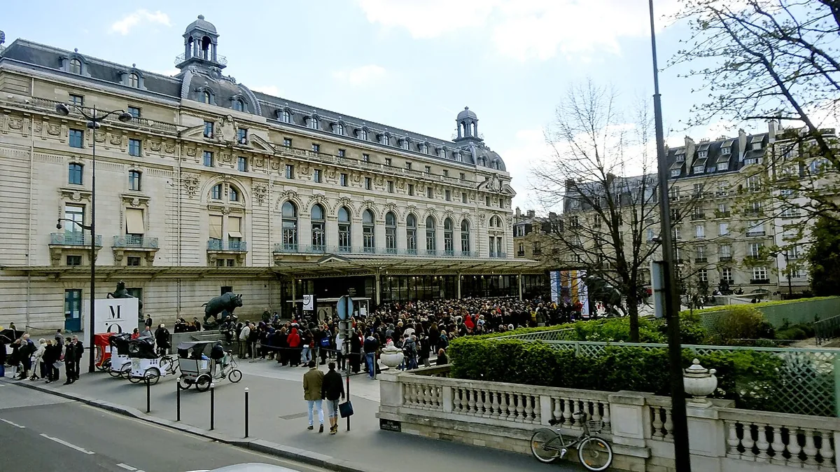 Musée d’Orsay exterior and forecourt in Paris