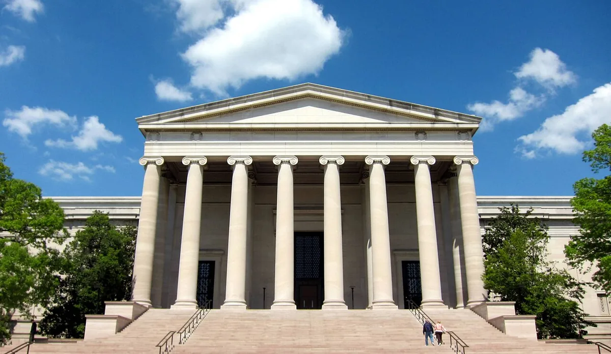 National Gallery of Art West Building south entrance in Washington, D.C.