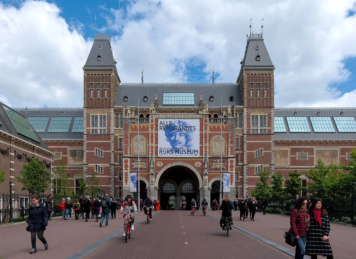 Rijksmuseum south facade in Amsterdam